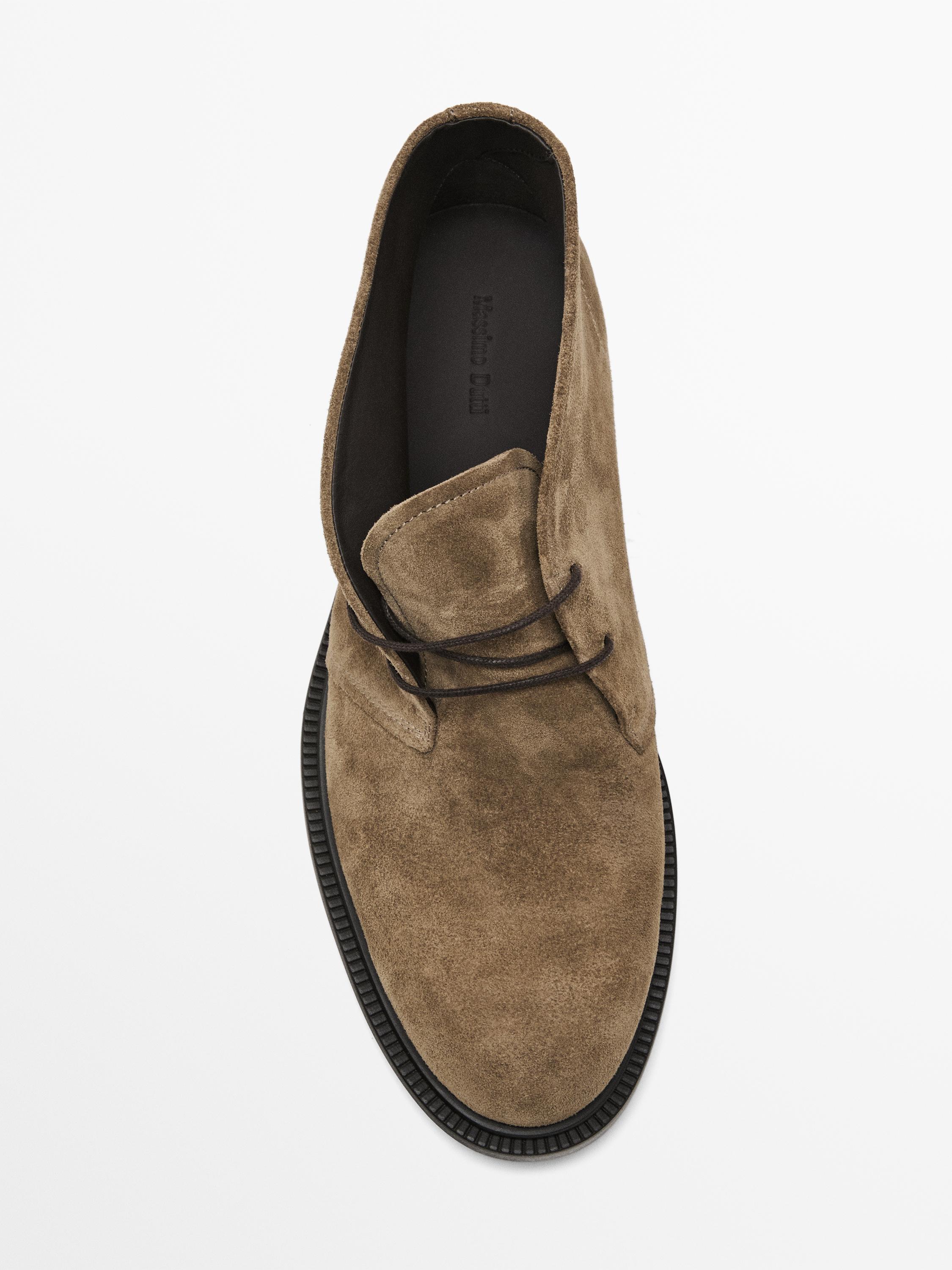 Boots safari en cuir